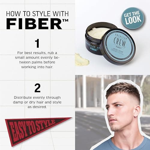 American Crew Men's Hair Fiber, Like Styling Gel with High Hold & Low Shine, Travel Size, 1.7 oz thumbnail 5