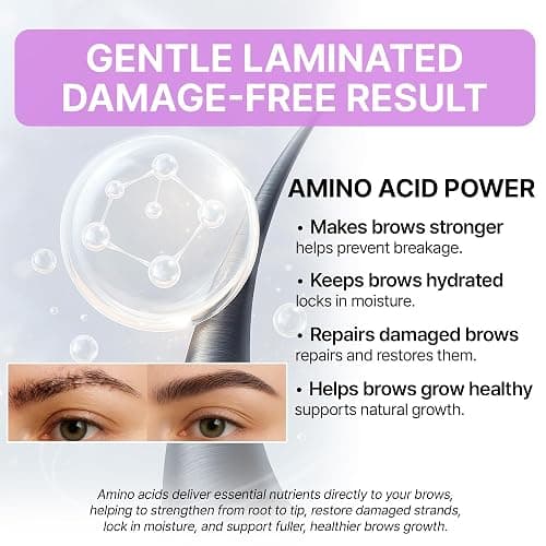 CLIONE PRIME At Home Brow Lamination Kit - DIY Eyebrow Lamination Kit Professional Eye Brow Perm Kit Instant DIY Eyebrow Lift Kit for Fuller Thicker Brows Lasts For Upto 8 Weeks thumbnail 7