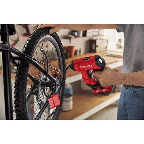 CRAFTSMAN V20 Air Compressor Portable, Cordless Tire Inflator, Up To 150 PSI Tire Pump, with Digital Pressure Gauge, Tool Only (CMCE521B) thumbnail 2