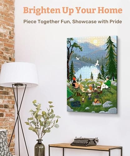 PieceRelax Canvas Wall Art Puzzles for Adults - Paco Yao - Morning Light Unique Gift & Home Décor with Plastic Jigsaw Puzzle Artwork for Living Room Bedroom [HN1458] thumbnail 3