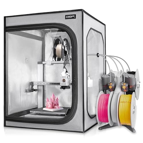 3D Printer Enclosure for Bambu Lab A1/A1 Mini-Large Fireproof&Dustproof 3D Printer Cover with Constant Temperature Control, Noise Reduction and LED Light for Home/Office DIY 3D Printing,520x600x700mm - Image 1