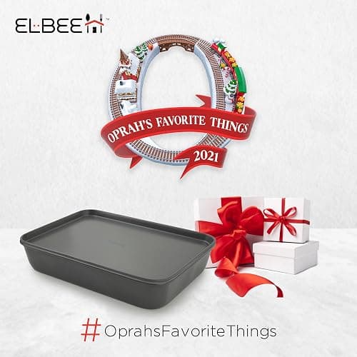 Elbee Home 8-Piece Nonstick Aluminized Steel, Space Saving Baking Set, With Deep Roasting Pan, Cookie Sheet, Cake Pans, Muffin Pans and Baking Pan PFOA & PFOS Free, Holiday Gift for Her thumbnail 3