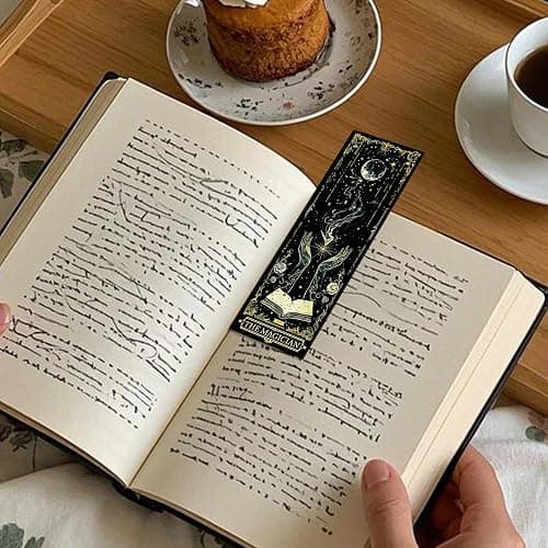 100 Pcs Gothic Tarot Bookmarks Bulk, Dark Academia Witchy Book Marks for Reading, Skeleton Paper Page Markers, Bookish Gifts for Reading Women Book Lovers Men, Dark Romance Merch thumbnail 6