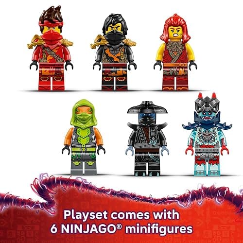 LEGO NINJAGO Ninja Combat Vehicle - 3 in 1 Building Toy - Dragons Rising Play Set for Boys & Girls, Ages 8+ - Model Building Kit for Kids W/6 Ninja Toy Minifigures - Gift Idea for Birthdays - 71844 thumbnail 5