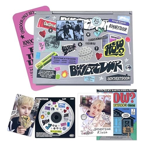 BOYNEXTDOOR - 2nd EP [HOW?] (Sticker Ver.) Sticker Book + CD-R + Polaroid + Photocard + Door Hanger + 3 Extra Photocards - Image 1