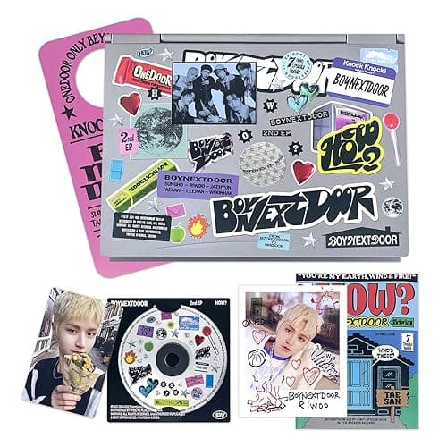BOYNEXTDOOR - 2nd EP [HOW?] (Sticker Ver.) Sticker Book + CD-R + Polaroid + Photocard + Door Hanger + 3 Extra Photocards