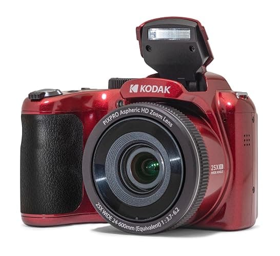 KODAK PIXPRO AZ255-RD 16MP Digital Camera 25X Optical Zoom 24mm Wide Angle Lens Optical Image Stabilization 1080P Full HD Video 3" LCD Vlogging Camera (Red) thumbnail 6