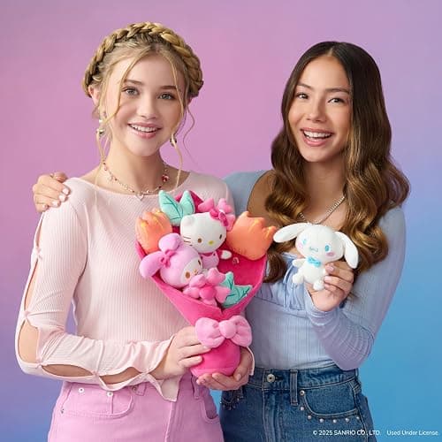 Jazwares Hello Kitty and Friends - 12-inch Plush Special Occasion Bouquet - 9 Plush - Officially Licensed Hello Kitty and Friends Product Ages 6+ thumbnail 10