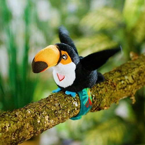 Happy Yappers: Birds 2 Pack - Toucan & Flamingo - Slap Bracelet Interactive Plush Toy Birds, They Chat-Sing-Mimic Each Other, Flap Wings, Kids 3+ thumbnail 7