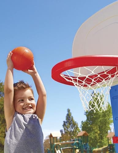 Little Tikes Easy Score Basketball Set, Blue, 3 Balls - Amazon Exclusive, 23.75 x 22 x 61 inches thumbnail 8