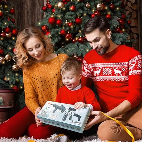 Realistic Toy Gun for Nerf Guns Darts, Foam Blaster - with Scope 120 Soft Bullets 3 Magazines, Semi-Auto Sniper Rifle Electric Machine Guns for Boys 8-12 Age, Birthday Gifts for Kids and Adults thumbnail 7