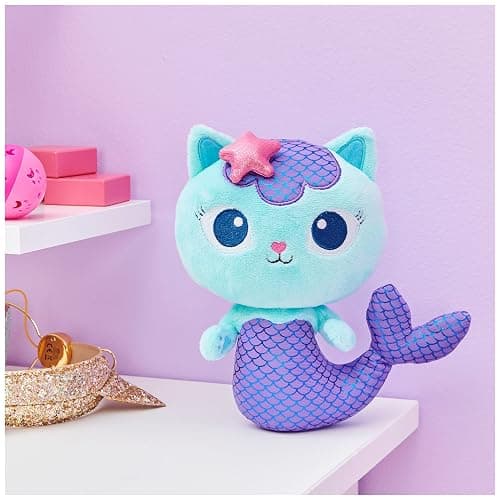 Gabby’s Dollhouse, 8-inch MerCat Purr-ific Plush Toy, Kids Toys for Ages 3 and up - Mercat thumbnail 2