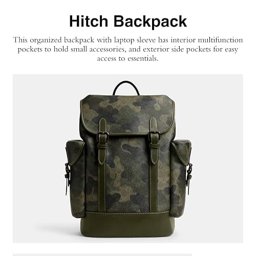 Coach Men's Hitch Backpack in Signature Camo, One Size thumbnail 2