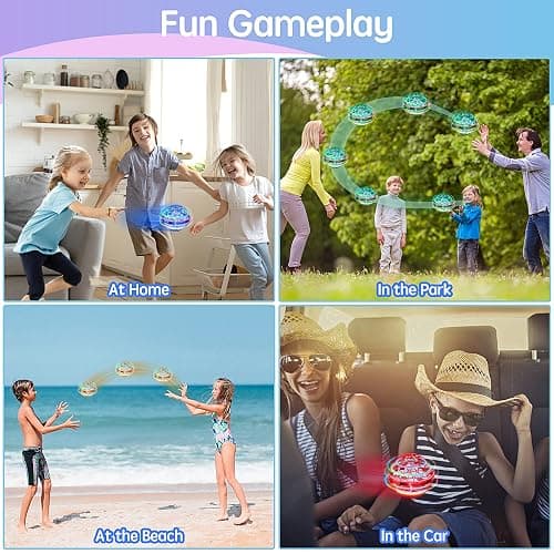 Amiline 2 Packs Flying Orb Ball Toy 2025, Boomerang Hover Ball Cosmic Globe, Galaxy Flying Spinner for 6 7 8 9 10 11 12+ Year Old Kids Boys Girls Adult(Red&Blue) thumbnail 7