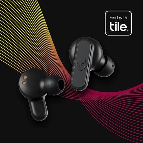 Skullcandy Dime 2 Wireless Earbuds, Bluetooth Headphones, Noise Isolating Fit, Up to 12 Hours Battery, Microphone for iPhone Android, Easy Carry with Integrated Lanyard - True Black thumbnail 3