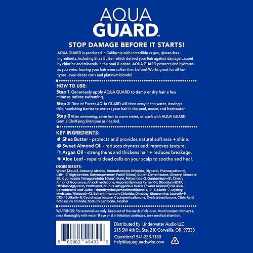 AQUA GUARD Pre-Swim Hair Defense | Soft, Tangle-Free Hair After Every Swim | Prevents Chlorine Damage | Made in California | Color Safe, Leaves Hair Smelling Great | 5.3 oz thumbnail 8