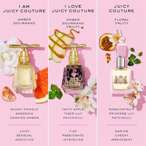 Juicy Couture I Love Juicy Couture Eau De Parfum, Women's Perfume with Notes of Candy Apple, Tiger Lily & Patchouli - Fruity & Floral Perfume for Women, EDP Spray thumbnail 6