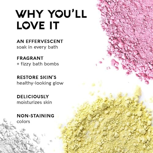 Nature's Beauty Oatmeal Fragrance-Free Bath Bomb Multi-Pack - Natural Hand Crafted, Non-Staining, Luxury Fizzy Spa Bomb, Sooth Dry + Itchy Skin Made w/Almond + Coconut Oil, 4.6 oz (4 Pack) thumbnail 4