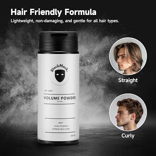 Texture Powder for Men, Easy to Apply - Instantly Adds Texture & Volume, All-Natural Ingredients, Strong Hold, Hair Powder for Men (Pack of 3) thumbnail 7