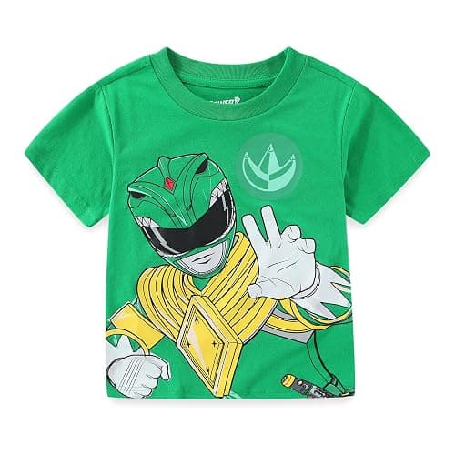 Power Rangers Boys 4 Pack Short Sleeve T-Shirt for Little Kids thumbnail 8