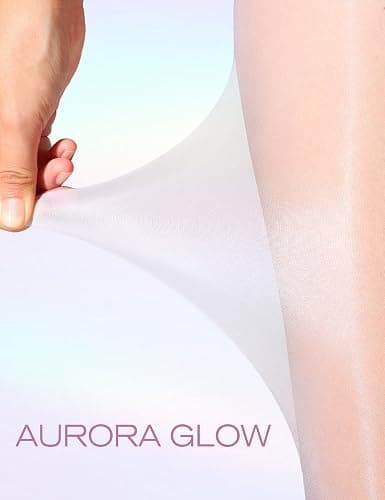 LABELLA Multicolor 15D Shiny Tights Ultra Sheer Stylish Pantyhose with Silky Smooth & Nude-Invisible Feel thumbnail 3