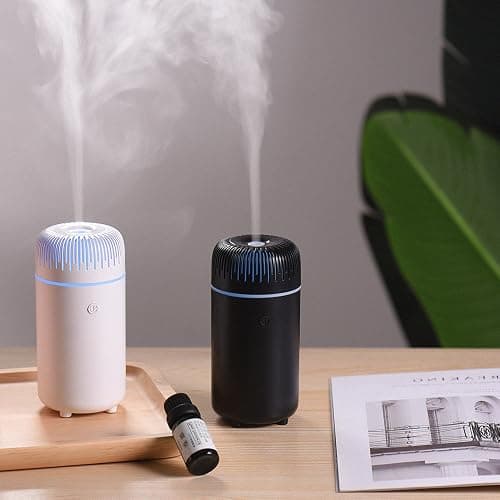 Car Diffuser Humidifier USB Aromatherapy Essential Oil Air Freshener USB Cool Mist Mini Portable Diffuser for Car Home Office Bedroom (Black) thumbnail 7