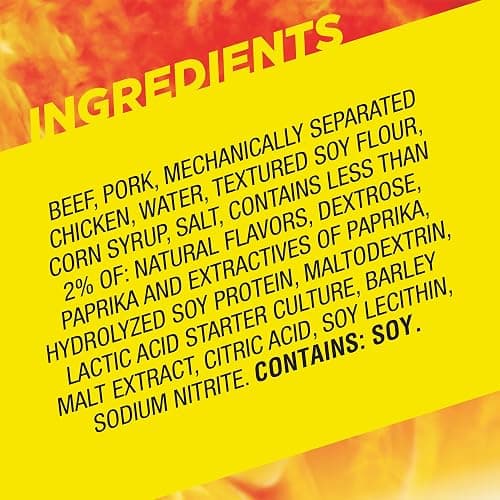 Slim Jim Smoked Meat Sticks, Original Flavor, 6g Protein Per Serving, Snack Size, Stocking Stuffer, 0.28 oz. (46 Count) thumbnail 3