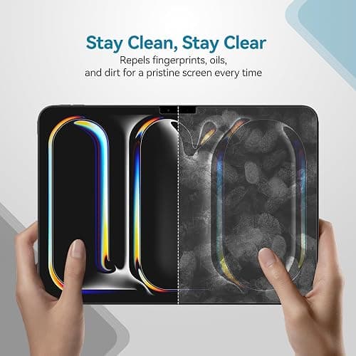 Penstudio Paper-Feel Screen Protector for iPad Air M2 11 Inch, Anti-Glare Matte PET Film for Drawing & Note-Taking, Paper-like Texture, Anti-Fingerprint, Fast Response,iPad Air M2 11 Inch Accessories thumbnail 4