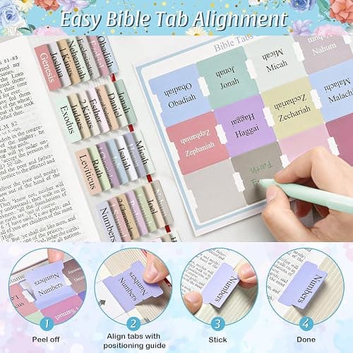 Bible Study Supplies Bible Journaling Kit: Bible Accessories Set with Journal, Pen Case, Tabs, Bookmarks, Tape, Highlighters and Pens No Bleed, Bibles Study Kit for Women Men Beginner Christian Gifts - Blue thumbnail 5