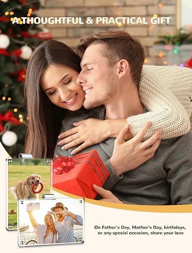4 Pack Car Picture Holder, Clear Acrylic Magnetic Car Photo Holder, Horizontal & Vertical Photo Car Visor Photo Clip, Personalized Car Picture Frame, Suitable for Adding Family, Personal or Pets Photos thumbnail 8
