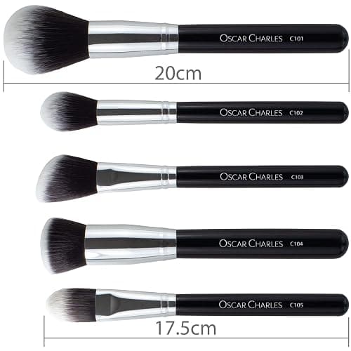 Oscar Charles Makeup Brush set: 12 Piece Luxe Professional Make up brushes set thumbnail 4