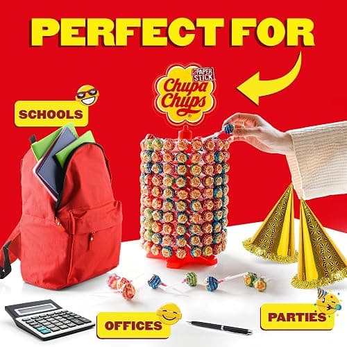 CHUPA CHUPS - Assorted Lollipop Carousel - 7 Classic Flavours - 200 Lollies thumbnail 6