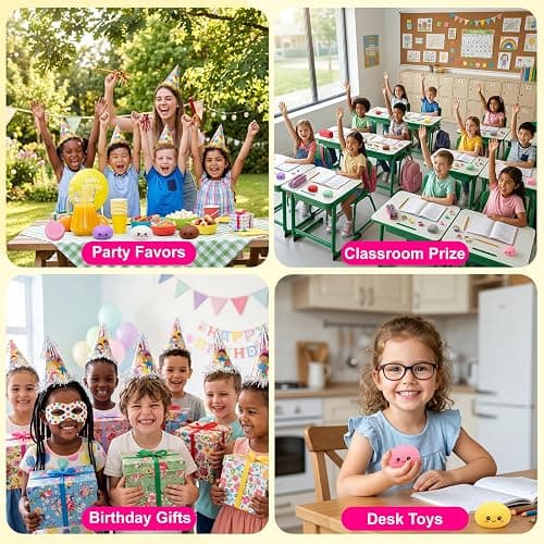 24PCS Dumpling Squishy Pack, 12 Colors 2 Each – Taba Squishies Kawaii Squishy Fidget Toys for Kids, Cute Squishy Dumpling Stress Relief Party Favors Birthday Gifts thumbnail 4