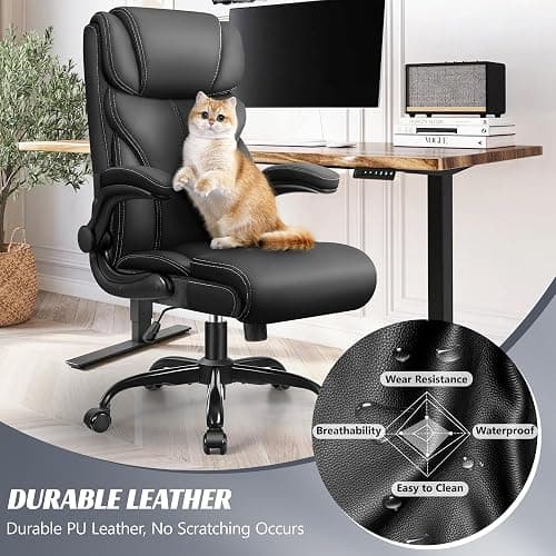 Black office chair thumbnail 3