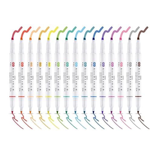 Zebra Mildliner Creative Marker Double Ended Soft Mild Color 15 Pack thumbnail 2