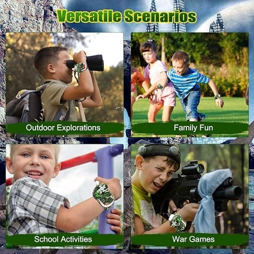 AZYFEI Dinosaur Walkie Talkies for Kids 2 Way Radios Toys for Boys Girls Ages 3-12 Long Range, 3 Channels Outdoor Adventure, Camping, Hiking Gifts Birthday Gifts Christmas Stocking Stuffers thumbnail 6