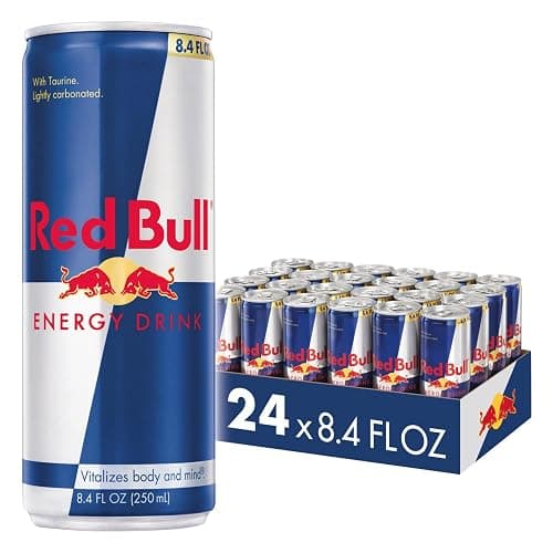 Red Bull Energy Drink with 80mg Caffeine plus Taurine & B Vitamins, 8.4 Fl Oz, Pack of 24 Cans - Image 1