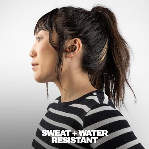 Skullcandy Method 360 ANC Wireless Earbuds with Sound by Bose - Leopard | In-Ear Fit, Premium Active Noise Cancellation, 40 Hours Battery, Sweat and Water Resistant, Microphone for iPhone Android thumbnail 6