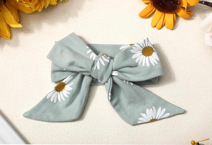 Von kilizo Baby Girl Clothes Infant Newborn Onesie Clothes for Baby Girls Long Sleeve Zip Closure Outfit with Headband thumbnail 7
