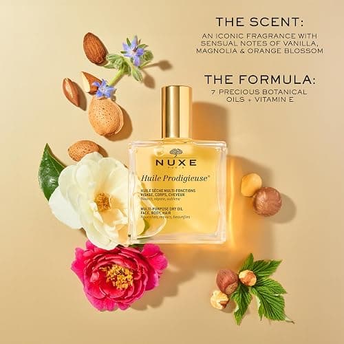 Nuxe Huile Prodigieuse Multi-Purpose Dry Oil - Radiant Glow and Lightweight Hydration for Face, Body & Hair. Nourishes, Repairs and Enhances - 1.6 Fl Oz (Pack of 1) thumbnail 6