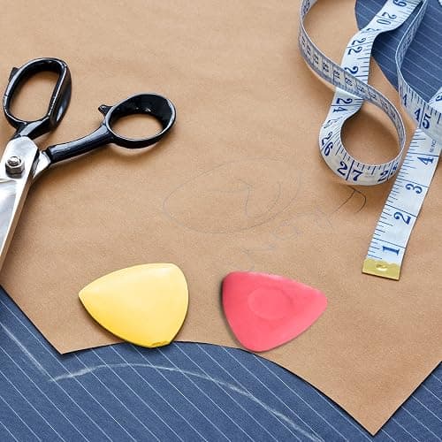 ASTARON 4 Colors Tailor Chalk for Sewing - Triangle Fabric Marking Pencils for Tailoring, Quilting, Crafting, Fabric Marking thumbnail 2