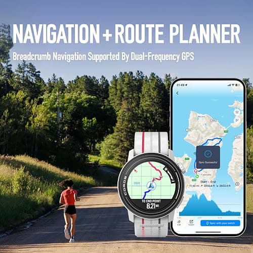 COROS PACE 3 GPS Sport Watch, Lightweight Running Watch, 17-Day Battery Life, Accurate GPS, Heart Rate Monitor, Navigation, Sleep Tracking, Training Plan, Run, Bike, and Ski (Chalk Nylon) thumbnail 5