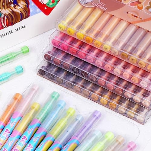 kander Guangna Acrylic Paint Markers 12 Colors, Skin Tone Series Set with Soft Brush Tip Water Based, Fine Tip Markers for Wood, Canvas, Rock Painting, Glass, Diy Crafts, Fabric Paint thumbnail 5