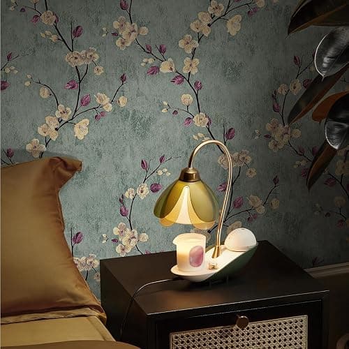 SOON AFTER 17.5”x120” Floral Peel and Stick Wallpaper Flower Tree Contact Paper Self Adhesive Removable Modern Sage Green Wall Paper Decorative Wall Covering Countertop Vinyl Film Roll thumbnail 2