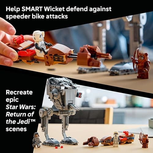 LEGO Star Wars SMART Play: AT-ST Attack on Endor Toy Building Set for Kids - Compatible Set with 2 SMART Tags and 3 Minifigures - Gift for Boys, Girls and Fans Ages 8+ - 75424 thumbnail 3