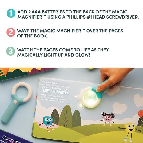 Glo Pals Light-Up Library - Light-Up Kids Books 3-Pack with 1 Magic Magnifier - Interactive Children's Books Alex, Blair & Pippa Stories - Book Sets for Kids Light-Up Learning - Early Reader Books thumbnail 9