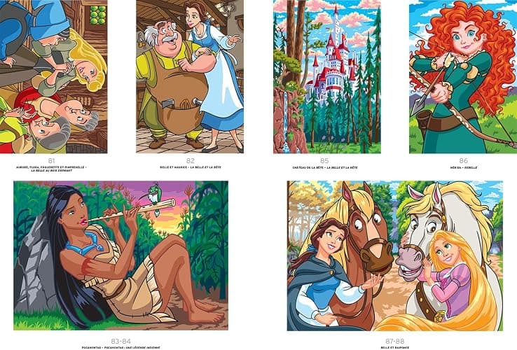 Coloriages mystères Disney - Princesses Tome 2: Colorie les chiffres et découvre l'image thumbnail 5
