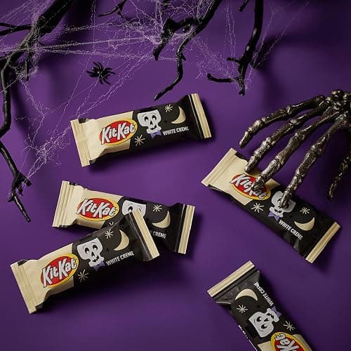 KIT KAT Breaking Bones White Creme Snack Size, Halloween Wafer Candy Bars Bag, 10.29 oz thumbnail 6