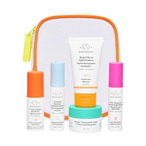 Drunk Elephant The Littles Kit - 5 Travel-Friendly A.M. and P.M. Essentials - Clean Clinical Skincare - Cruelty-Free - Dermatologist-Tested - Free of Essential Oils, Silicones, and Fragrance - Image 1