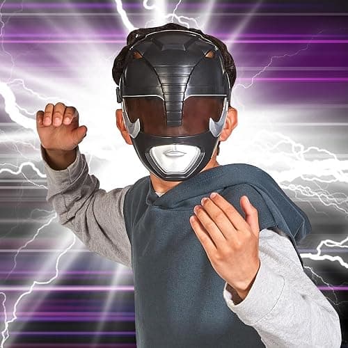 Power Rangers Mighty Morphin Re-Ignition - Black Ranger Role Play Mask by Playmates Toys thumbnail 2